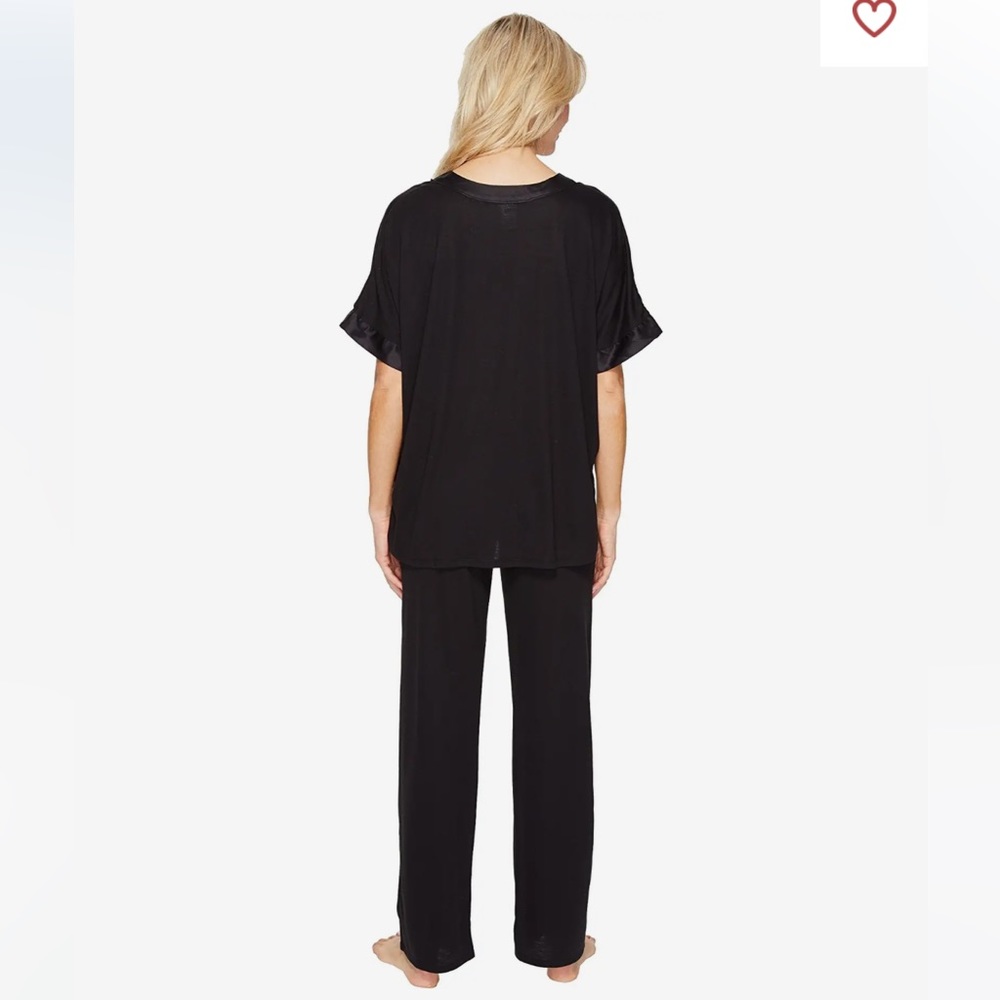 NEW NATORI CONGO DOLMAN KIMONO BLACK 2PC PJ SET - Picture 9 of 14